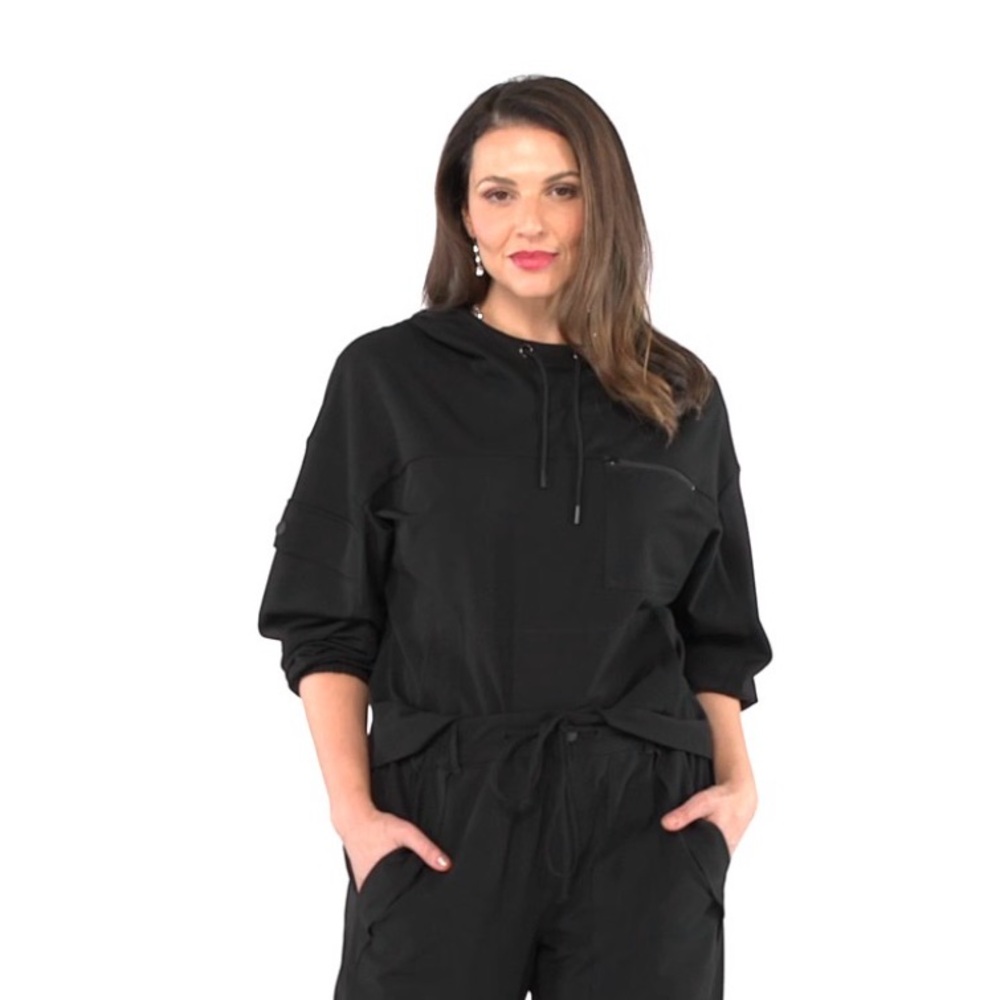 CAbi Quantum Black Hooded Jacket